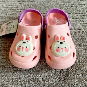 Kids Girl cloud Eva slippers cute pink bunny size US 13